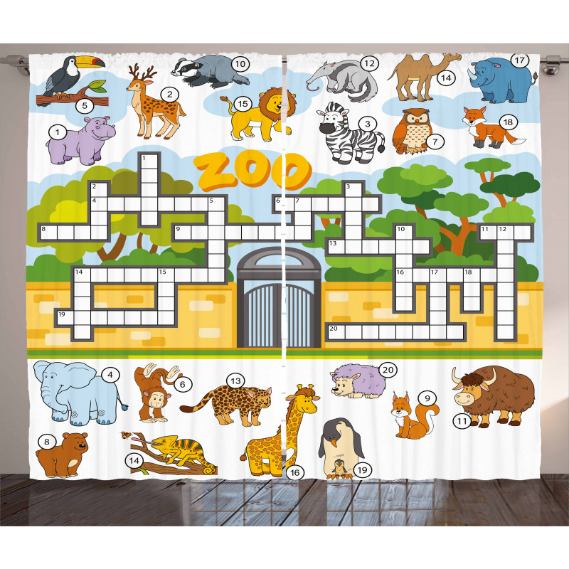 Zoo Theme Curtain