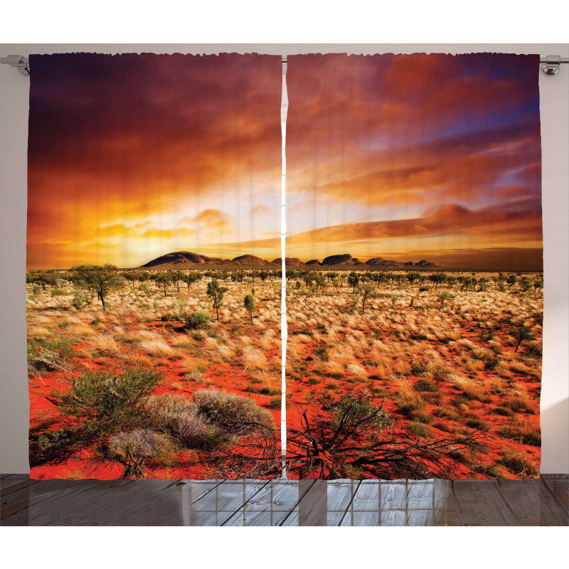 Sunset Central Australia Curtain