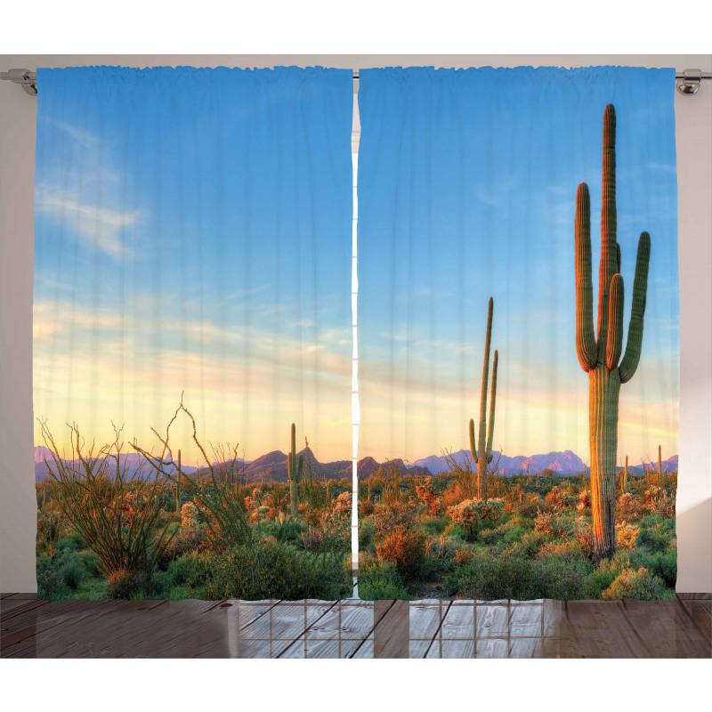 Sonoran Desert Sunset Curtain