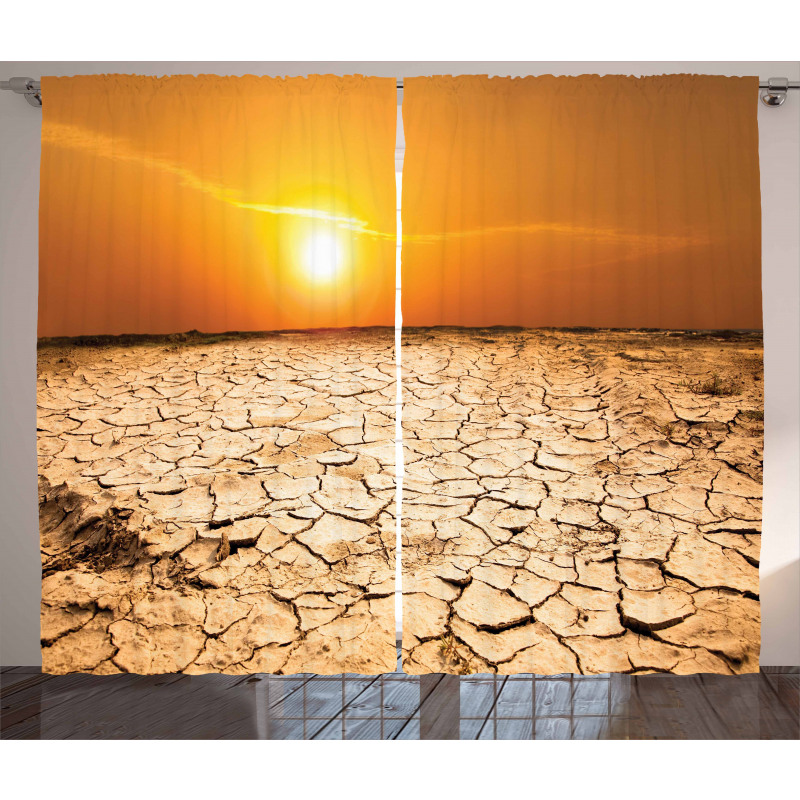 Drought Arid Country Curtain