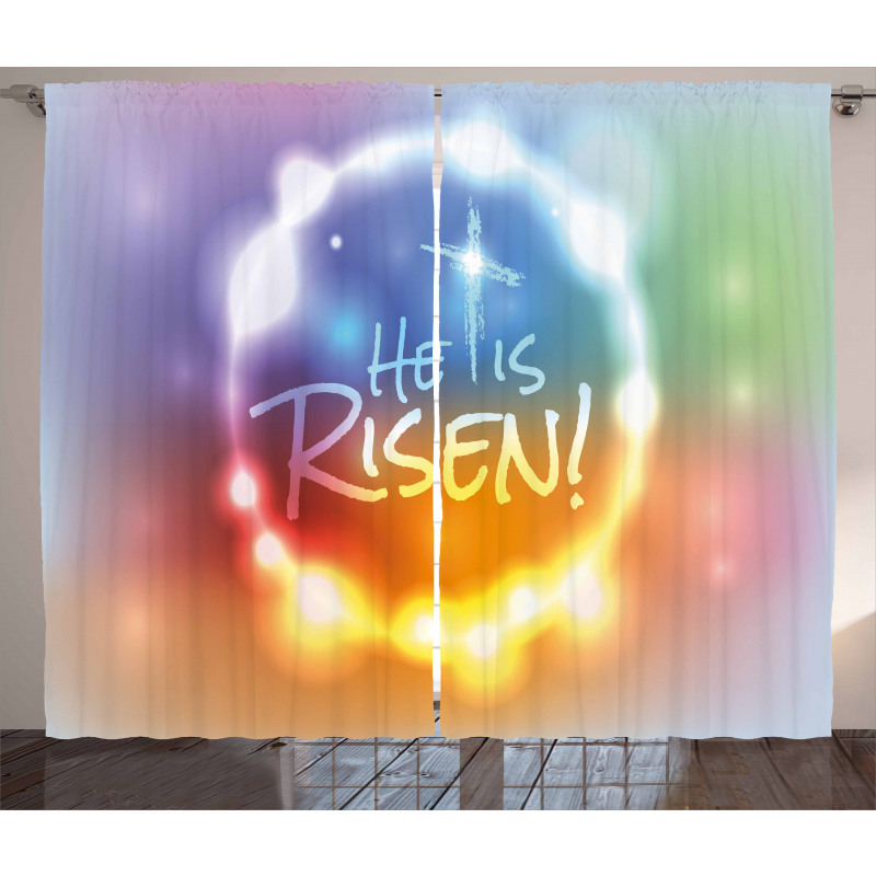 He Has Risen Abstract Curtain