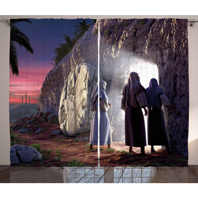 Finding Empty Tomb Motif Curtain