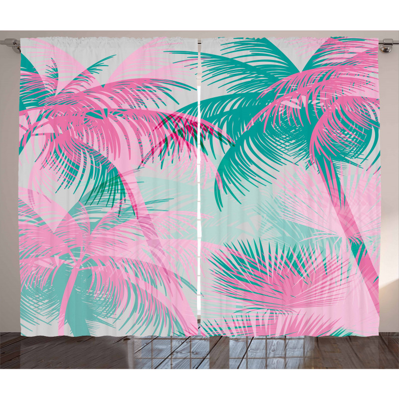 Beach Party Vintage Curtain