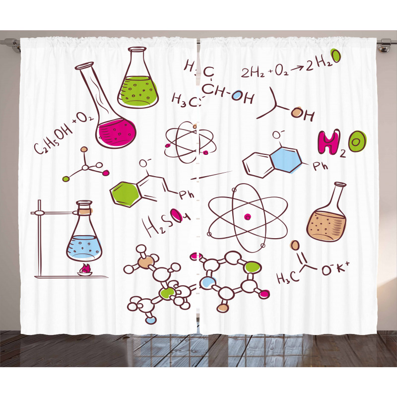 Doodle Style Atom Curtain