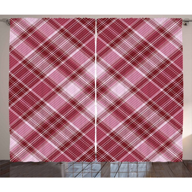 Diagonal Line Rhombus Curtain