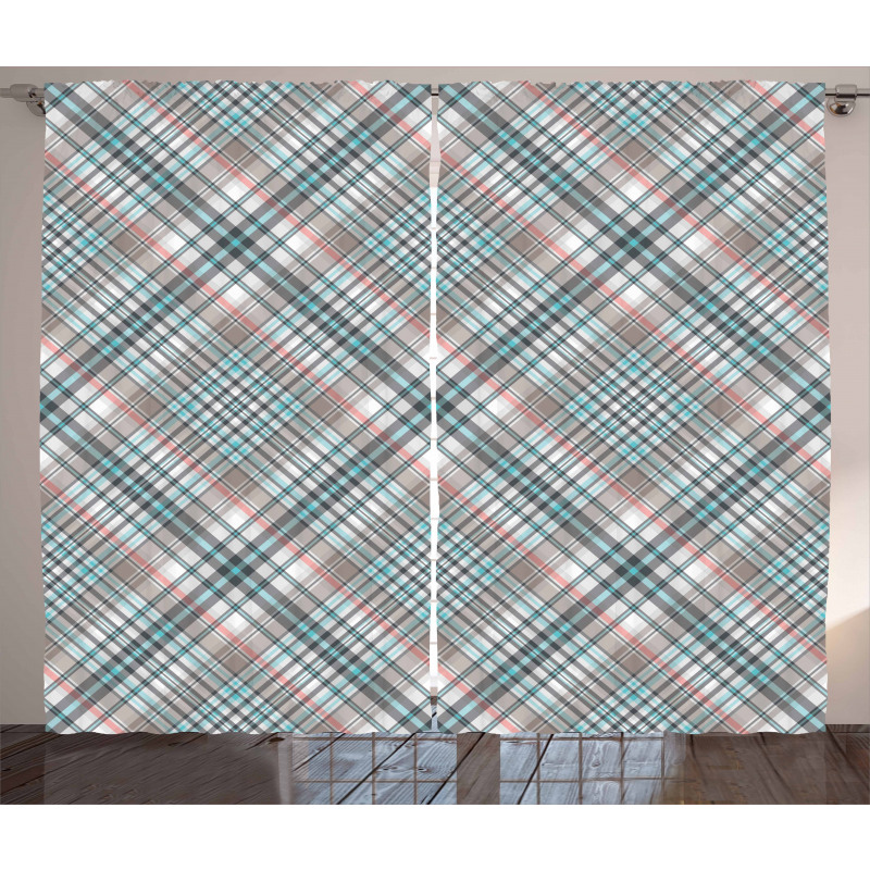 Traditional Plaid Curtain