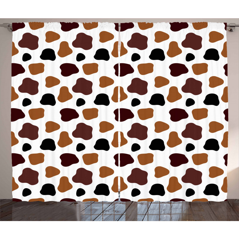 Abstract Cow Hide Curtain