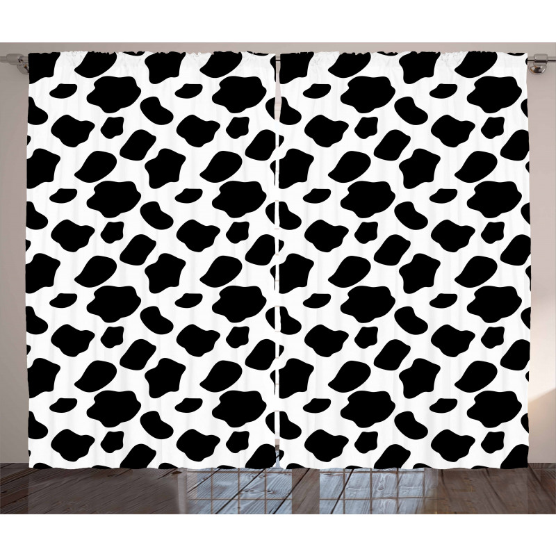 Cow Skin with Spots Curtain