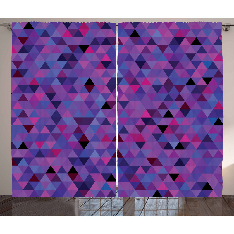 Small Triangles Mosaic Curtain