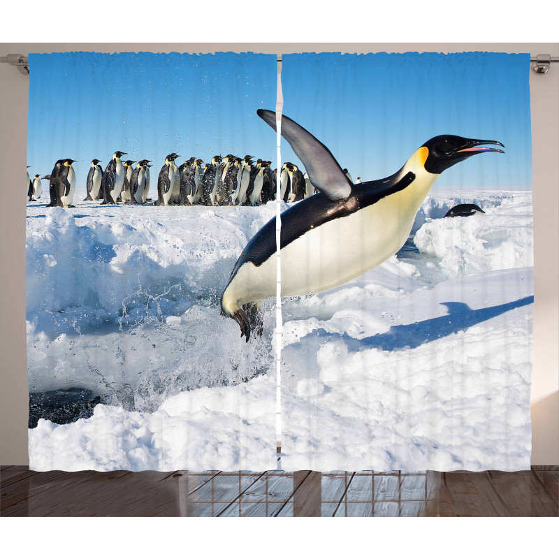 Detailed Arctic Photo Curtain
