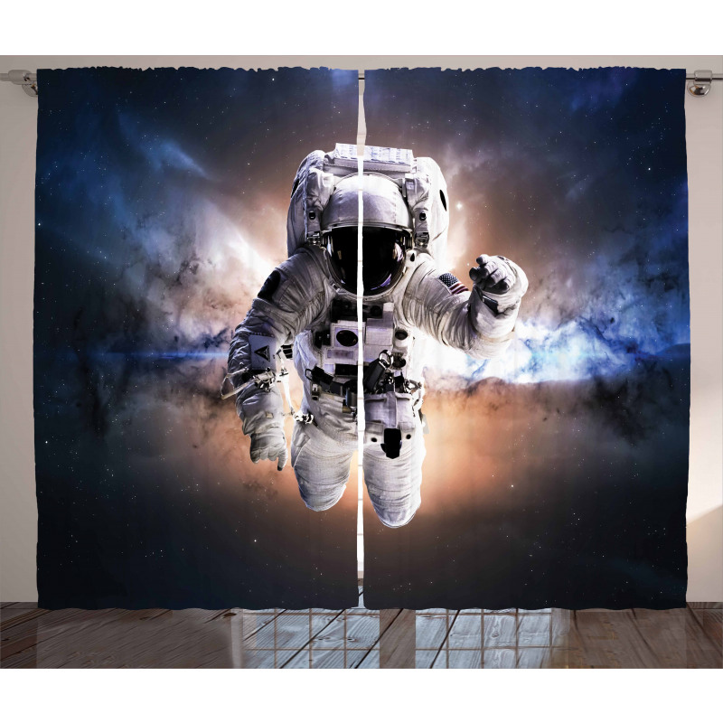 Floating in Space Curtain