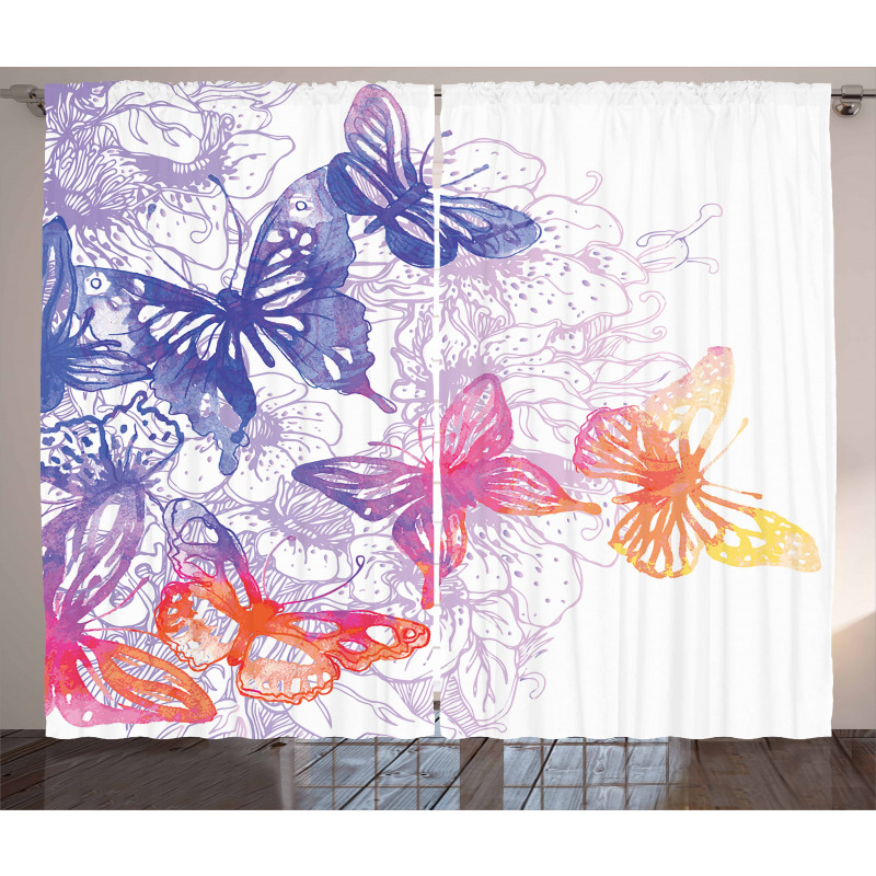 Fantasy Butterflies Curtain