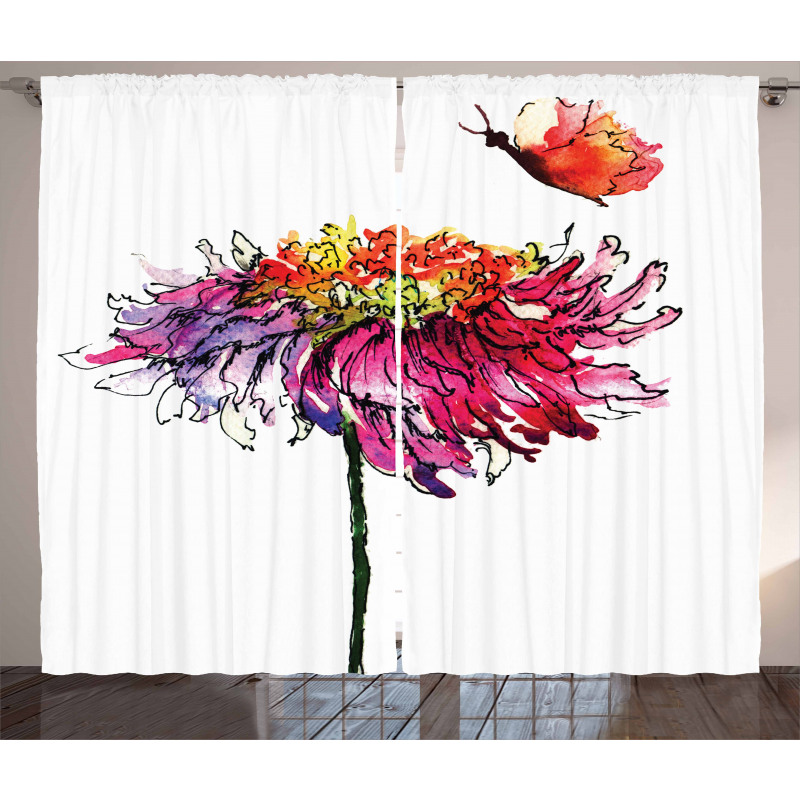 Chrysanthemum Flower Curtain