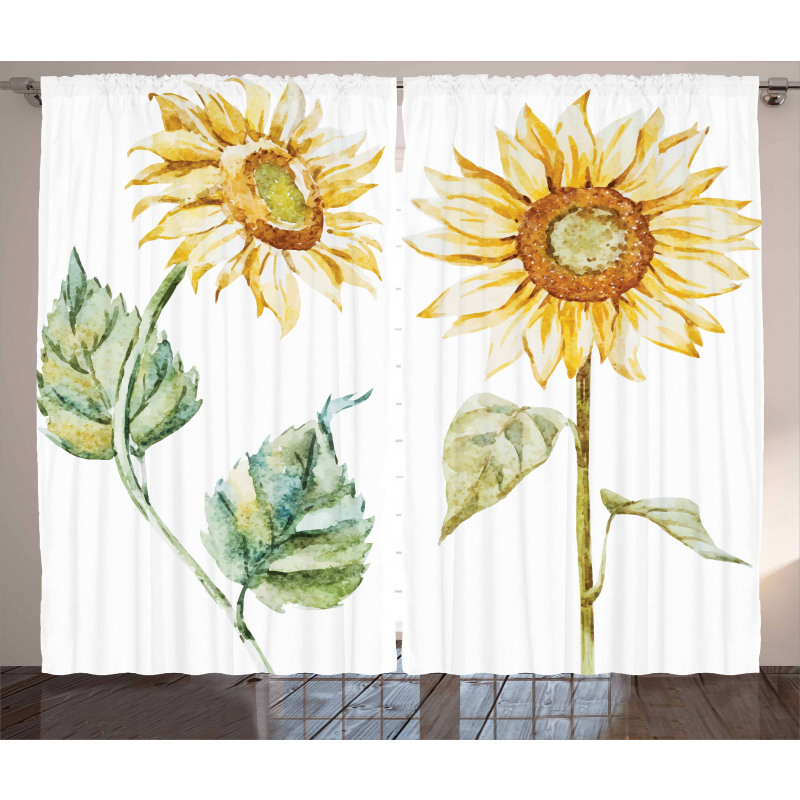 Alluring Sunflowers Curtain
