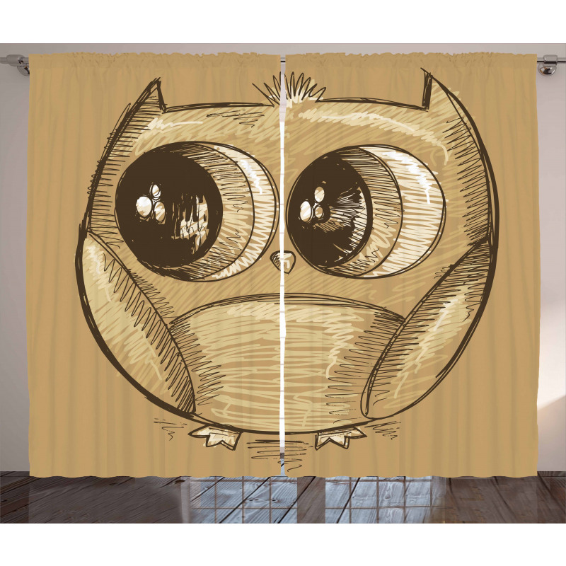 Owl Big Eyes Curtain