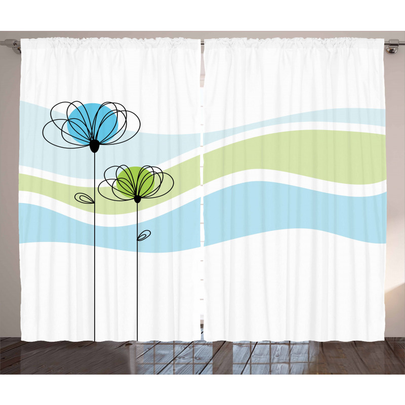 Summer Flowers Curtain