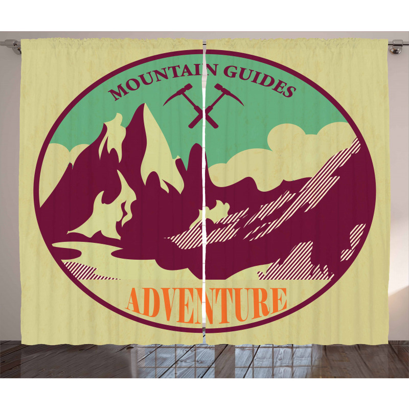 Trekking Camping Art Curtain