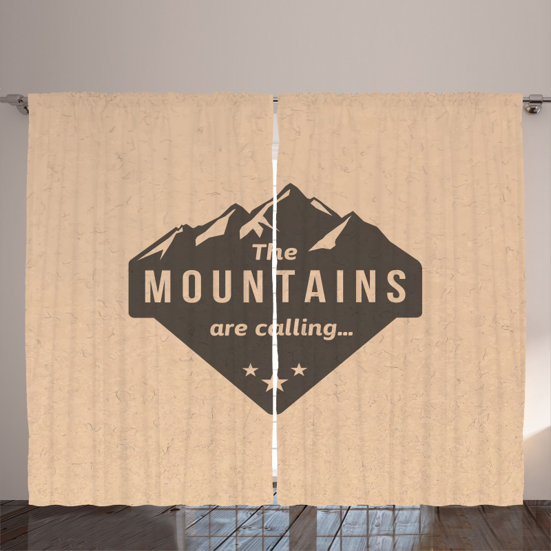 Climbing Journey Art Curtain