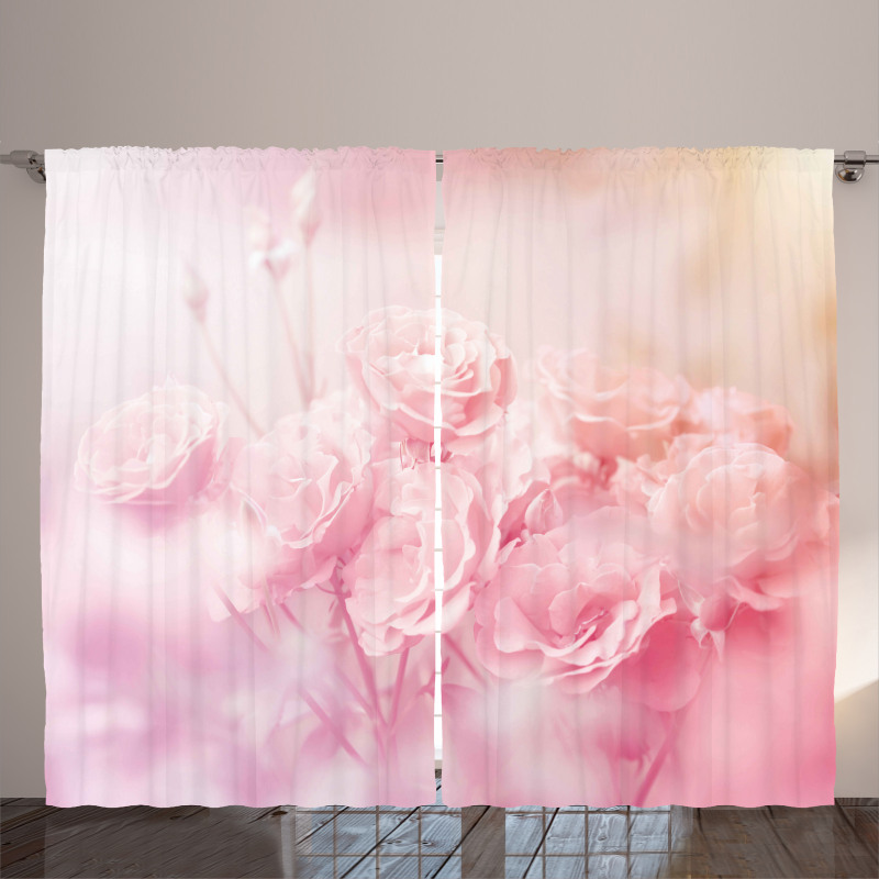 Dreamy Spring Nature View Curtain
