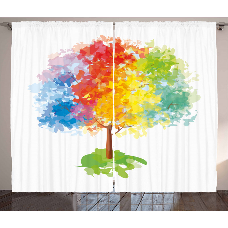 Abstract Tree Nature Curtain