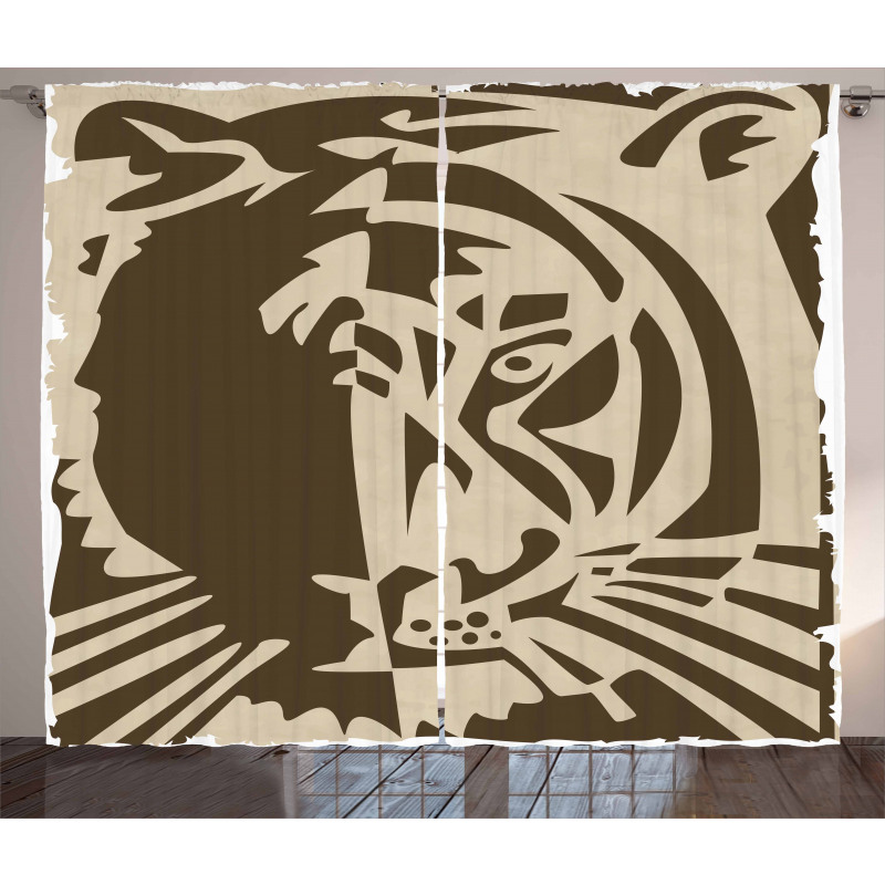 Big Jungle Predator Curtain