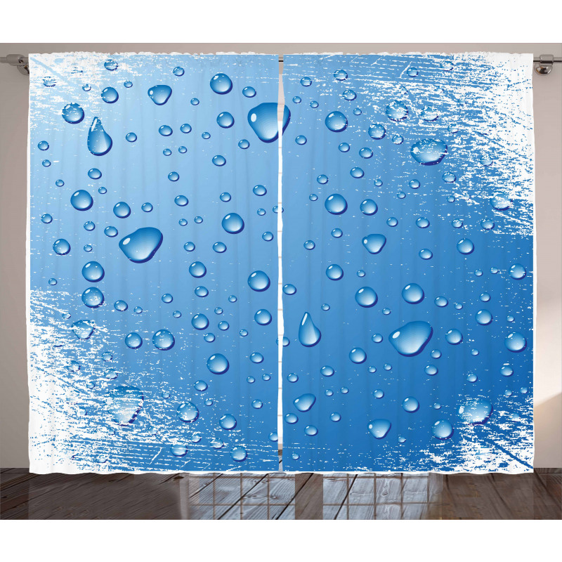 Realistic Water Bubbles Curtain