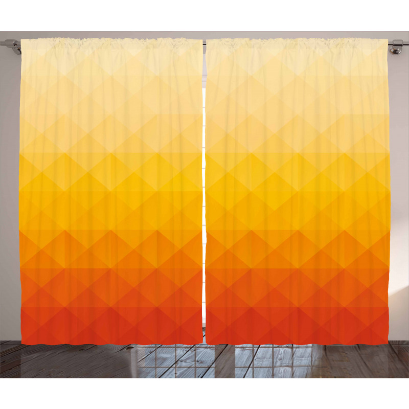 Triangle Mosaic Poly Curtain