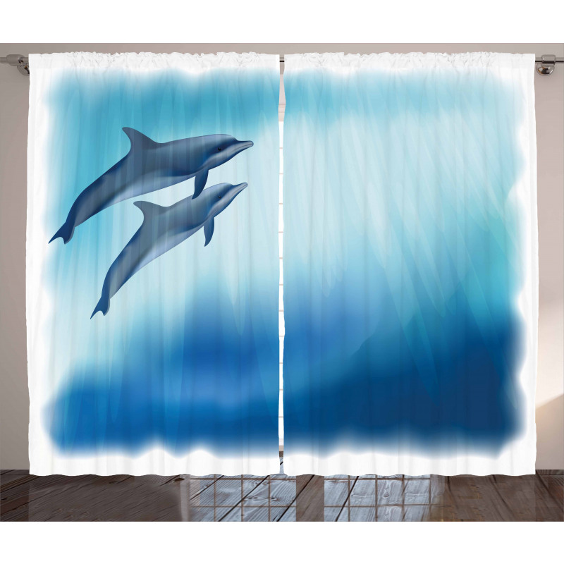 Underwater Scene Fish Curtain