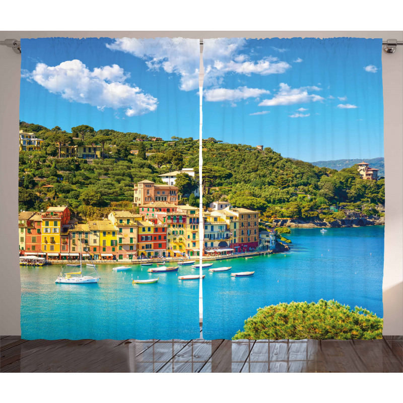 Portofino Panoramic View Curtain