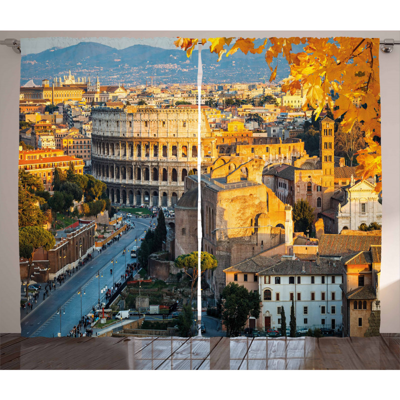 Colosseum View in Rome Curtain