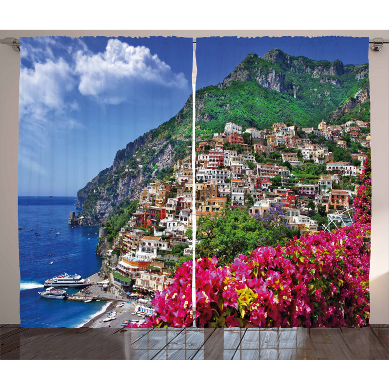 Positano Amalfi Naples Curtain