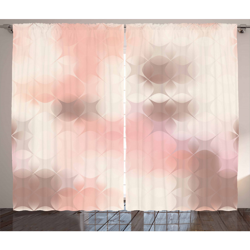 Squares Modern Artwork Curtain