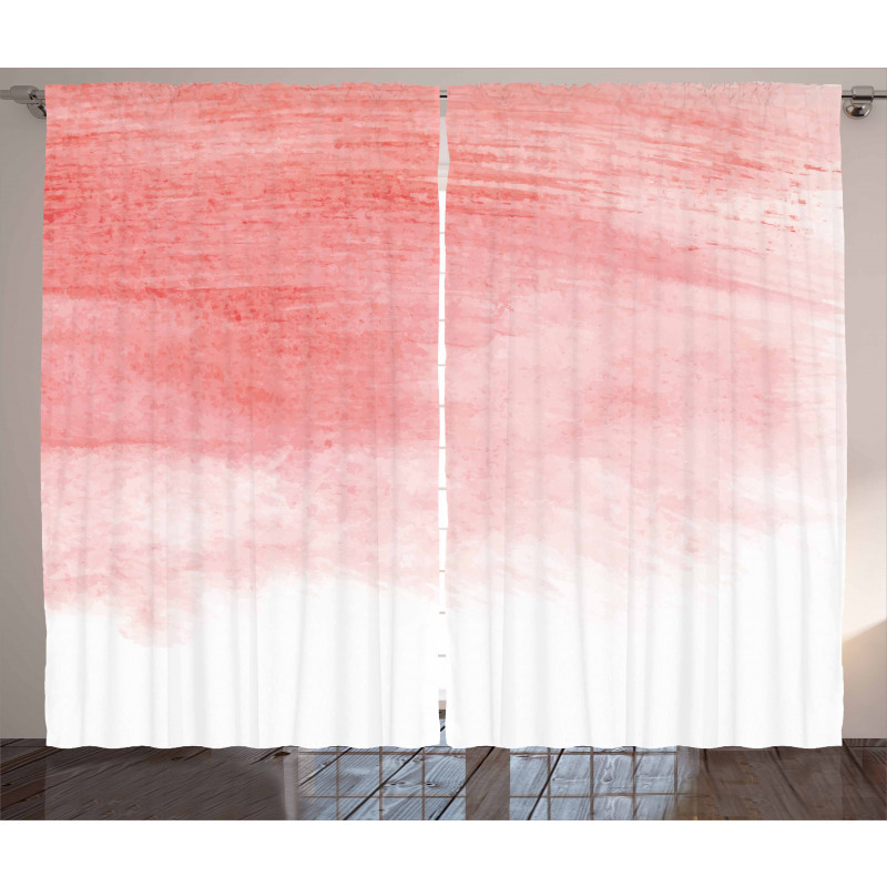 Watercolor Ombre Brush Curtain