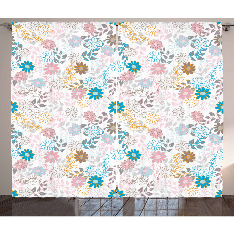 Pastel Daisies Curtain