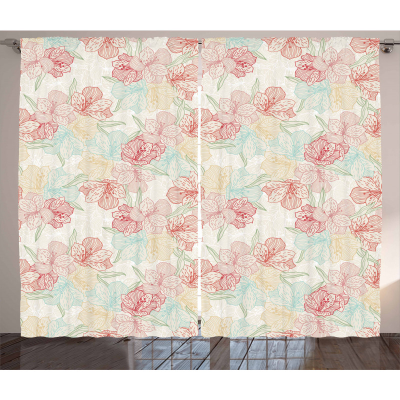 Orchid in Soft Colors Curtain