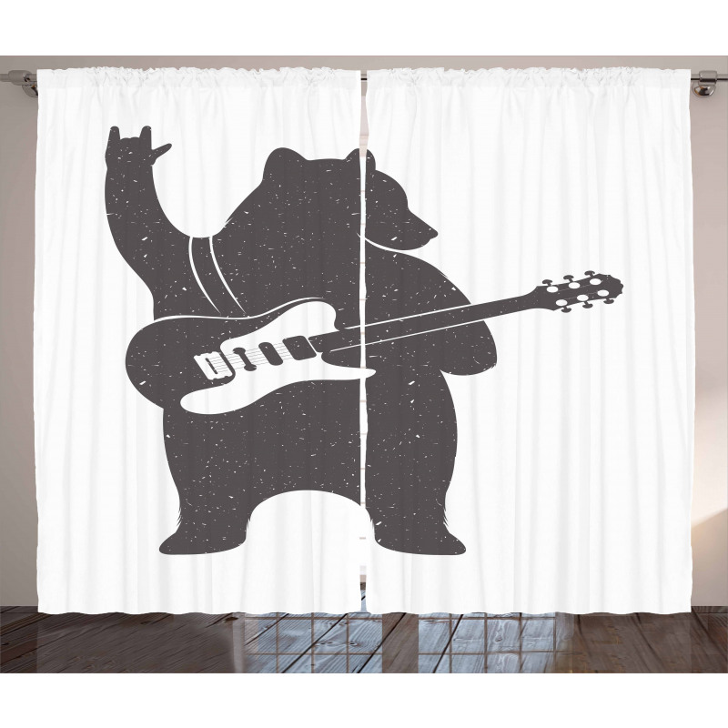 Music Guitar Rock 'n' Roll Curtain