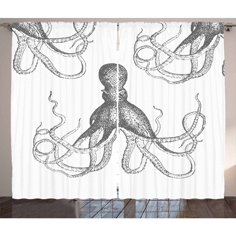 Animal Tentacles Marine Curtain