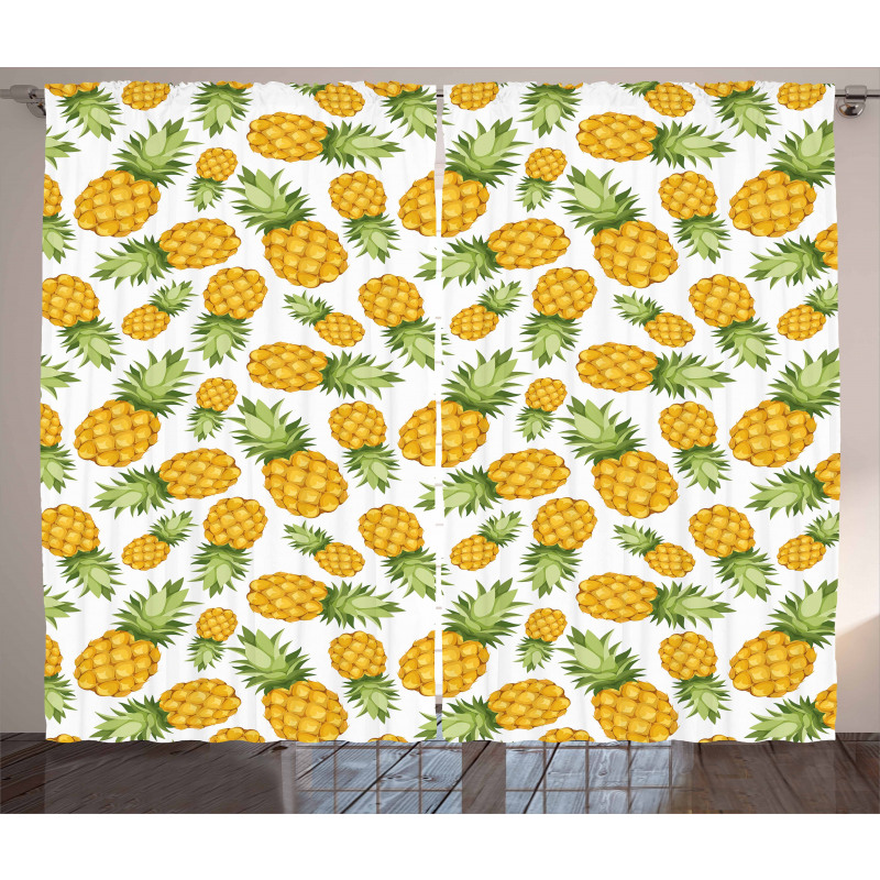 Ripe Pineapple Curtain