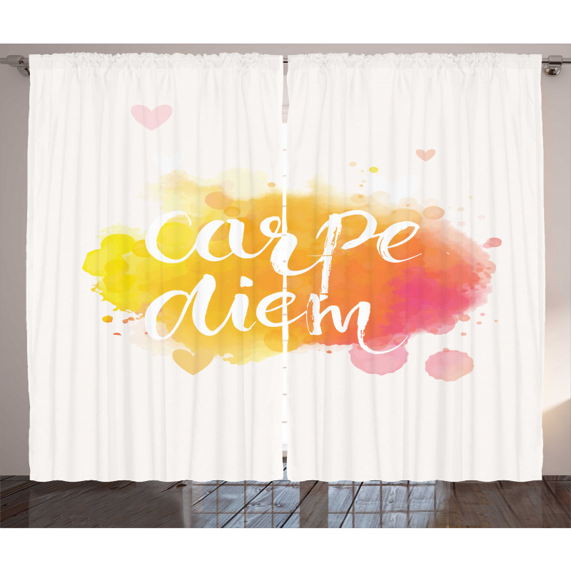Carpe Diem Art Curtain