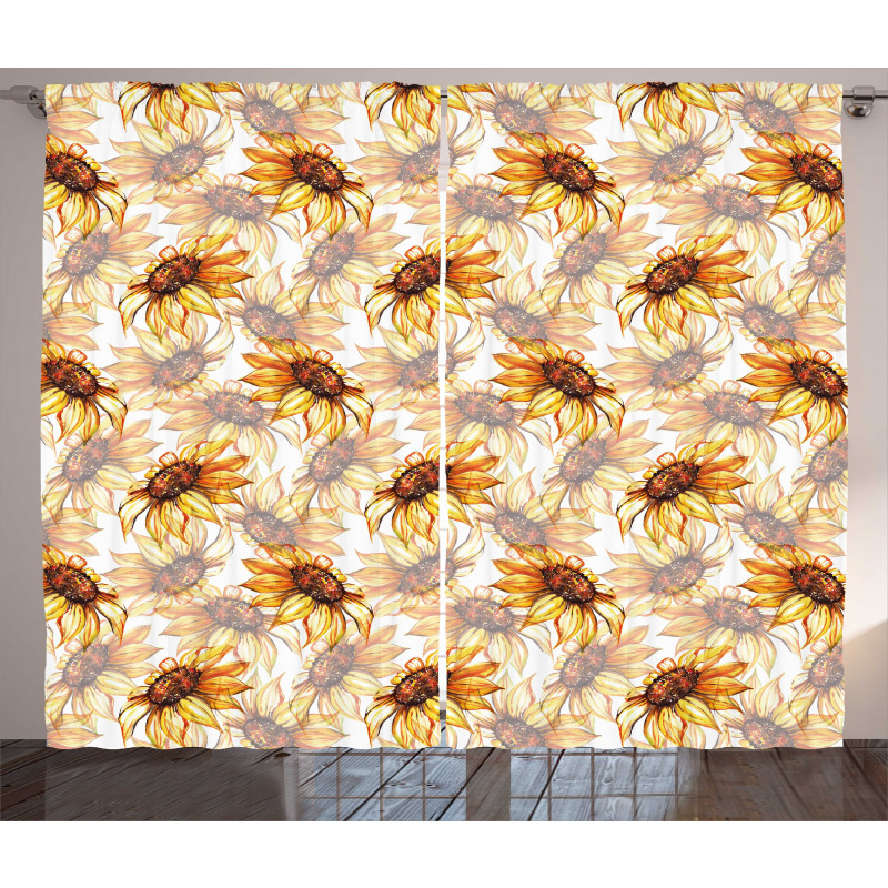 Sunflower Blossom Curtain