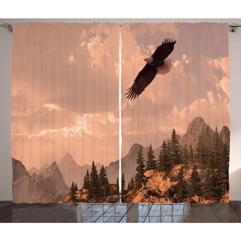Nature Rocky Mountains Curtain