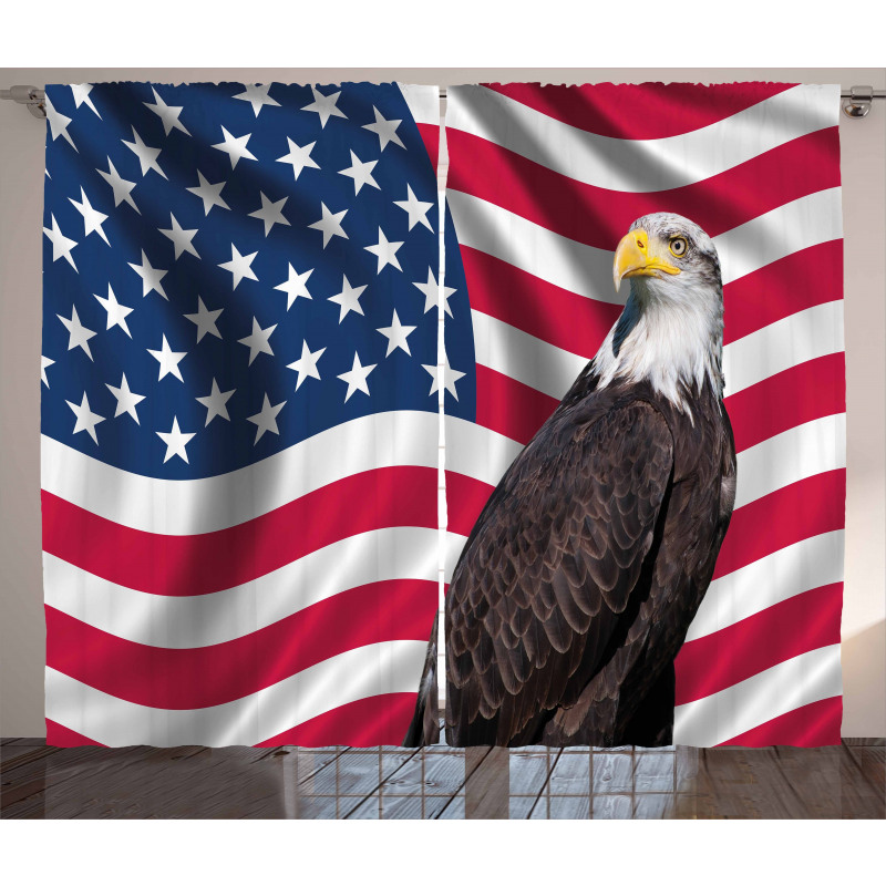 Patriotic America Curtain