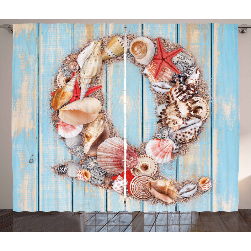 Nautical Animal Sea Curtain