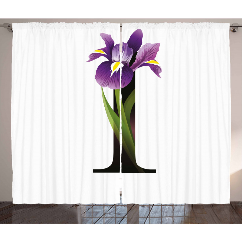 Iris Flowers Capital I Curtain