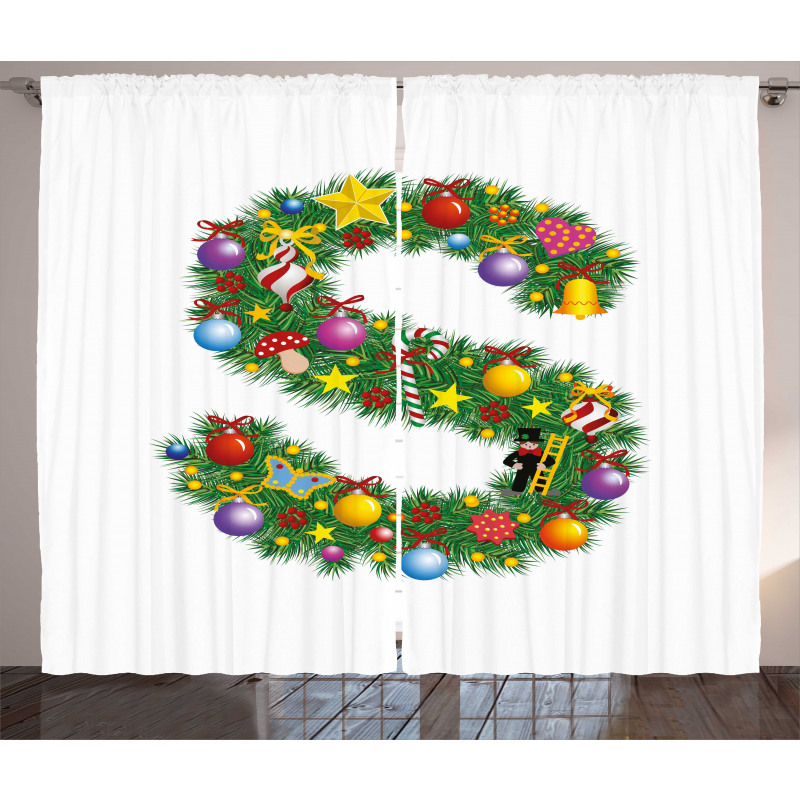 Christmas Ornament S Curtain