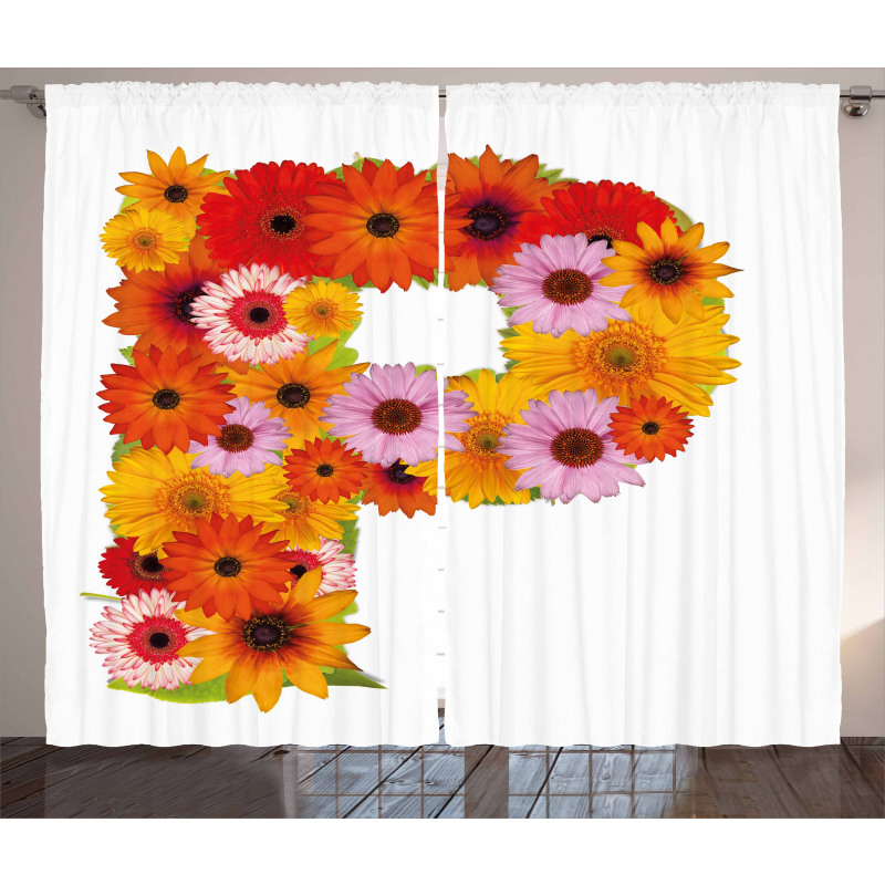 Arrangement with Sign Curtain