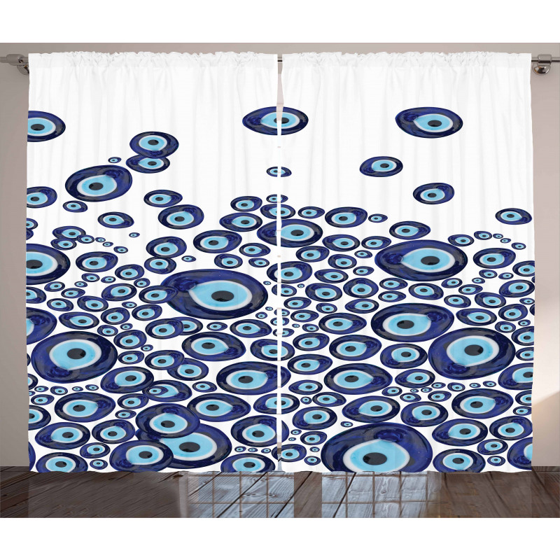 Blue Beads Luck Curtain