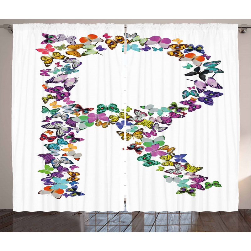 Butterfly Composition Curtain