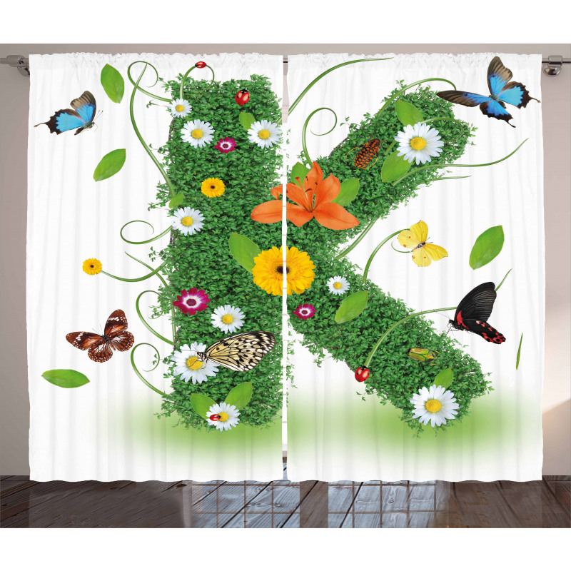 Nature Inspired Image Curtain