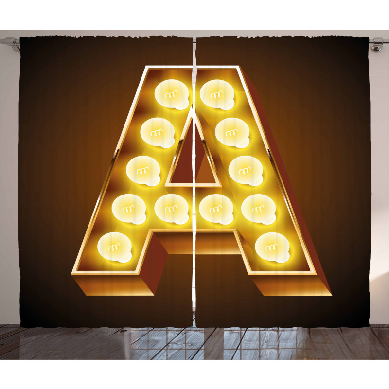 First Letter ABC Design Curtain